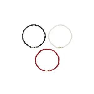 14K 골드피쉬 젬스톤 팔찌