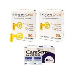 [셀러허브]GC녹십자MS ONE(원)혈당지100매+솜100매 혈당측정지D (S34851500)