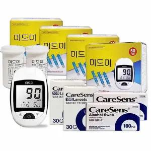 [셀러허브]미드미 혈당측정기 + 시험지200 + 침200 + 솜200 D (S33593605)