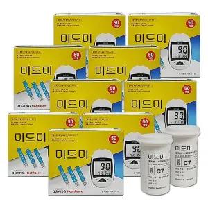 [셀러허브]인포피아 미드미 혈당시험지 450매 혈당 측정 검사지 스트립 D (S33616039)