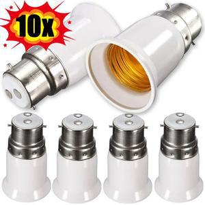 10PCS LED 램프 홀더 소켓 기본 변환기 액세서리 E27 전구 B22 변환 어댑터