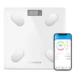 스마트 체중계 세련된 디자인 건강 체크전자 저울 화이트 모델 PM-SCALES01 (WFJKO28)
