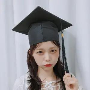 OH-SA 학사모 졸업식 파티 소품 블랙