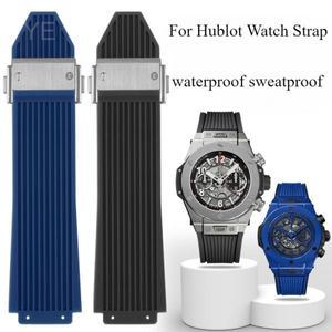 통기성 피부 친화적 실리콘 시계 밴드, Hublot Yubo Big Bang 클래식 퓨전 시리즈, 방수 땀 방지 스트랩, 2