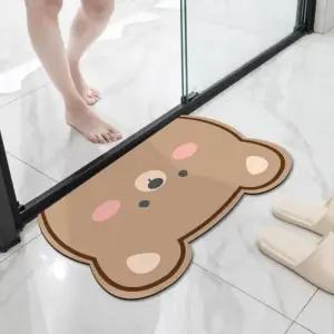 [아우트]화장실발매트 캐릭터 규조토 발매트 매트