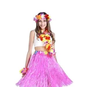 하와이 조화 꽃 목걸이 3color 웰컴플라워 하와이안 플라워목걸이