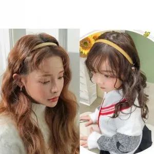 엄마랑 아가랑 커플 심플 무지 헤어밴드 유아 아동 초등 여아 여성 예쁜 머리띠