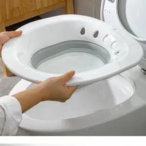 [골드스마일]좌욕기 가정 임산부 치질 변기 대야 접이식 걸이