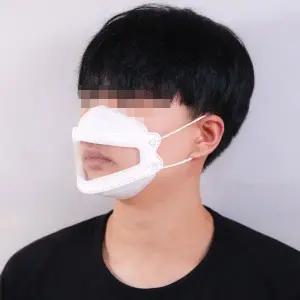 투명 입 보이는 마스크 립 리딩 뷰 연예인 강사 입뚫린 유튜버 마스크_22872620