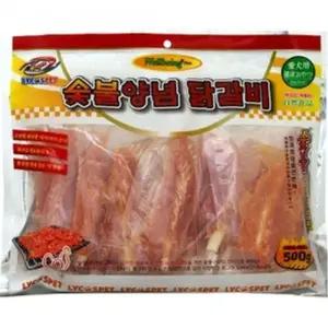 라이코스 숯불양념 우유껌닭갈비 500g 강아지간식 (WFJVNWI)