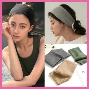 헤어밴드 패션 머리밴드 헤어라인 잔머리 정리 데일리 니트소재 니트밴드 패션 데일리 와이드 골지