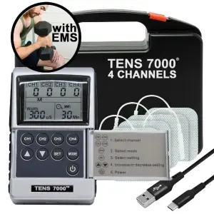 TENS 7000 Pro 충전식 Tens 유닛 근육 자극기