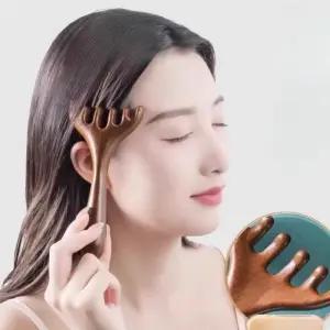 마사지기 두피 괄사빗 머리지압 얼굴 관리 마사지빗 (WFJUXJR)