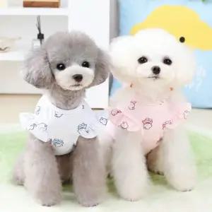 반려동물 토끼 프릴 티셔츠 강아지옷 (WFJX082)