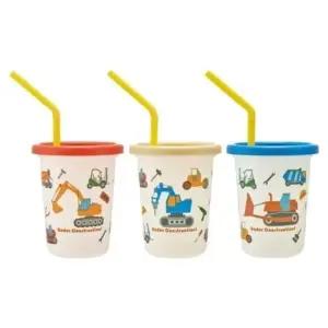 투명 빨대컵 물컵 워킹카 디자인 230ml 아동용 (WFJX40I)