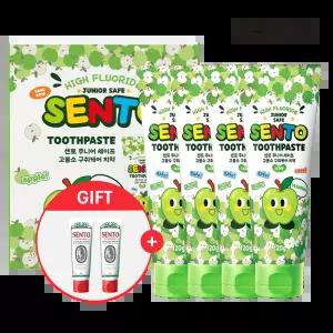 센.토 주니어 세이프 구.취케어 치약 사과향 120g 4개 +구취케어2개