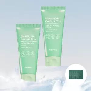 [2개]어성초 시카 쿨링 수분크림 90ml +어성초 마스크 5매