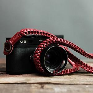 [기타][Barton1972] 바톤 스트랩 브레이드 레드 Leather Neck Strap Braided Red