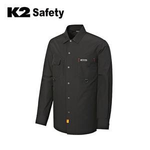 K2 SH-2403 (BK) 긴팔셔츠 단체복 근무복 워크웨어 남자셔츠 남자긴팔 오피스웨어 안전복 현장복 작업복