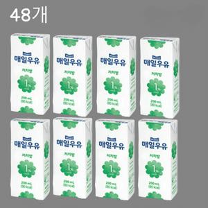 매일 저지방 1% 멸균우유 대용량  200ml 48팩