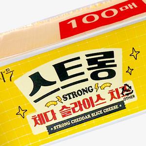 분이네 스트롱 체다슬라이스 치즈 100매1.8kg