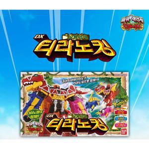 [기타]다이노포스 DX 티라노킹 파워레인저 다이노셀 가브티라 스테고치 드릴케라 공룡합체 변신 로봇