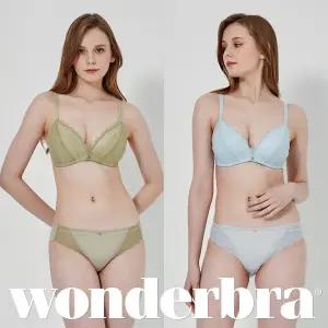 [Wonderbra]  에센셜 와이어리스 브라렛 브라팬티 4종세트WBW2M2930_T
