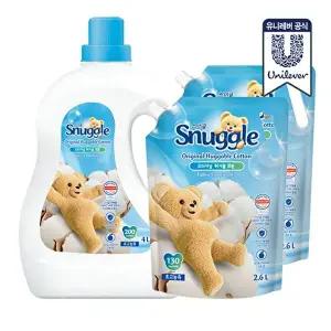 [스너글]스너글 허거블 코튼 섬유유연제 4L + 2.6L x 2개