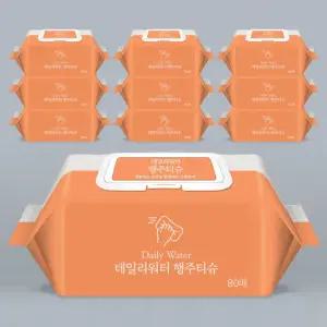 데일리워터 베이킹소다 행주 청소티슈 캡형 80매 x 20팩