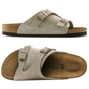 [버켄스탁]25SS 취리히 스웨이드 네로우핏 샌들 0050463 TAUPE