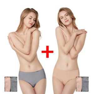 제임스딘 폴리 스판 노라인 맥시 삼각 헴팬티 2P+2P NWJ6101