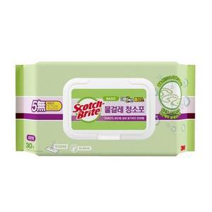 [3M] 3M 스카치브라이트 베이직 물걸레 청소포 더블액션 플러스 표준형 60매