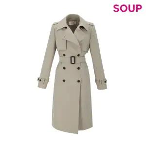 [롯데백화점]SOUP 베이직 벨트 트렌치 코트 SB2BB80