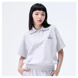 [롯데백화점]클라이드앤 여성 바스키아 카라 반집업 티셔츠 셋업 FOBTS784F