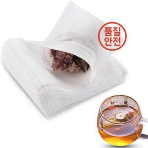 일회용 Leeseph 느슨한 잎차용 일회용 티백 끈이 달린 빈 식품 등급 부직포 향신료 필터 10 개