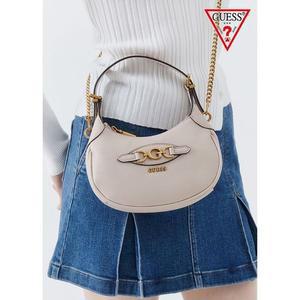 [갤러리아] [게스핸드백] GUESS HO3A3A28 MALVA 로고 장식 반달 라운드 미니 호보백