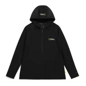 내셔널지오그래픽 N242URG520 유니 컨셉 그래픽 후드 집업 래쉬가드 CARBON BLACK