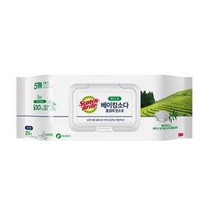 3M 베이킹소다 물걸레 청소포 25매 대형  37x20cm 1개
