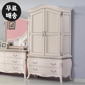 [벤티스가구]멜로 엔틱 원목 싱글 이불 옷장 수납장 안방 침대장 북유럽 침실가구 입본장 장롱