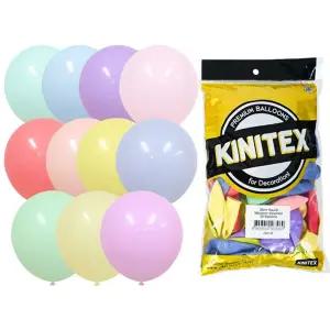 Party Club 30cm 마카롱풍선(혼합.50입)/벽/장식/펄/풍선/스마일/아치/숫자/레터링/대형/긴/미니/생일/파티