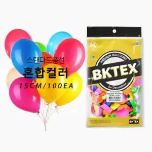 Party Club 15cm일반혼합(100입)/펄/풍선/스마일/아치/숫자/레터링/대형/긴/미니/생일/파티/고무풍선/꽃