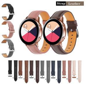 범용 부드러운 우아한 가죽 스트랩 밴드, 갤럭시 워치 액티브 2, 워치 3 41mm, 워치 7 FE 6 5 4 40mm 44mm, 20mm