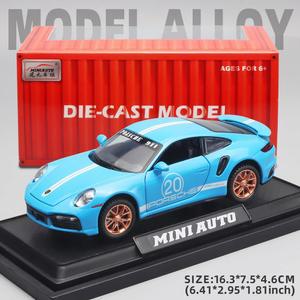 1 32 포르쉐 911 GT3 RS 에그헬 화이트 1/32 스케일 다이캐스트 금속 모델 스포츠카