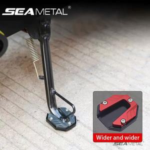 SEMETAL 오토바이 바이크 사이드 스탠드 확장 패드 자전거 스텝 커버 정지 꾸준한 AUTOCYCLE 액세서리