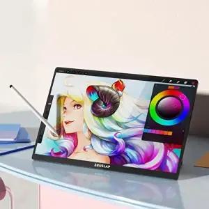 [모비디안]제우스랩 휴대용 고해상도 모니터 P16MAX PRO 포터블 터치 모니터 터치펜