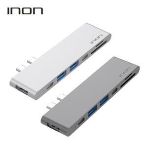 아이논 USB 3.0 C타입 듀얼 7in1 멀티허브 IN-UC310C