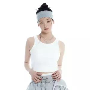 스파오 SPAO 코튼스판 골지 민소매 티_SPRNF25G05 SPRNF25G05 729828