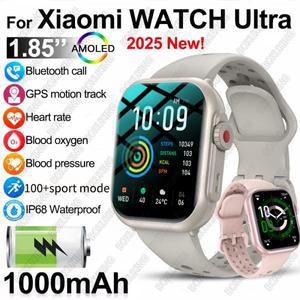 2025년 신제품 화웨이 샤오미 스마트워치 남녀공용 1.85인치 HD AMOLED 풀터치 스크린 IP68 방수 블루투스