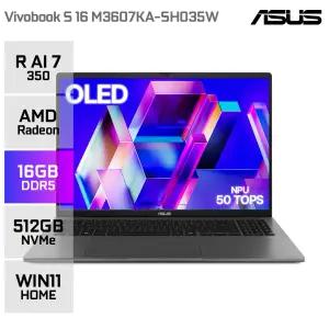 ASUS 비보북 S 16 M3607KA-SH035W 라이젠AI 7 350 업무용 슬림노트북 (32GB/512GB/WIN11)YO