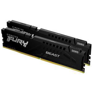 [미국배송] 킹스턴 퓨리 비스트 블랙 32GB (2X16GB) 6000MT/S DDR5 CL30 데스크톱 메모리 | AMD 엑스포 키트 2개 KF560C30BBEK2-32